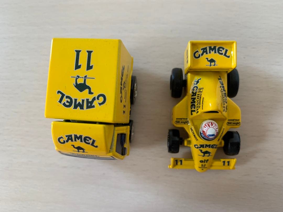 自作 チョロQ 中嶋悟 LOTUS 99T ロータス トランスポーター カスタム