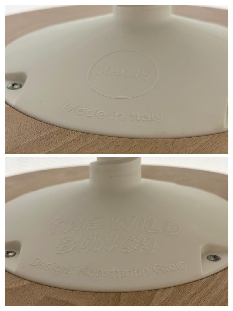 マジス■トム&ジェリー　足掛け＆昇降機能付　2脚セット　ハイカウンターチェア　白