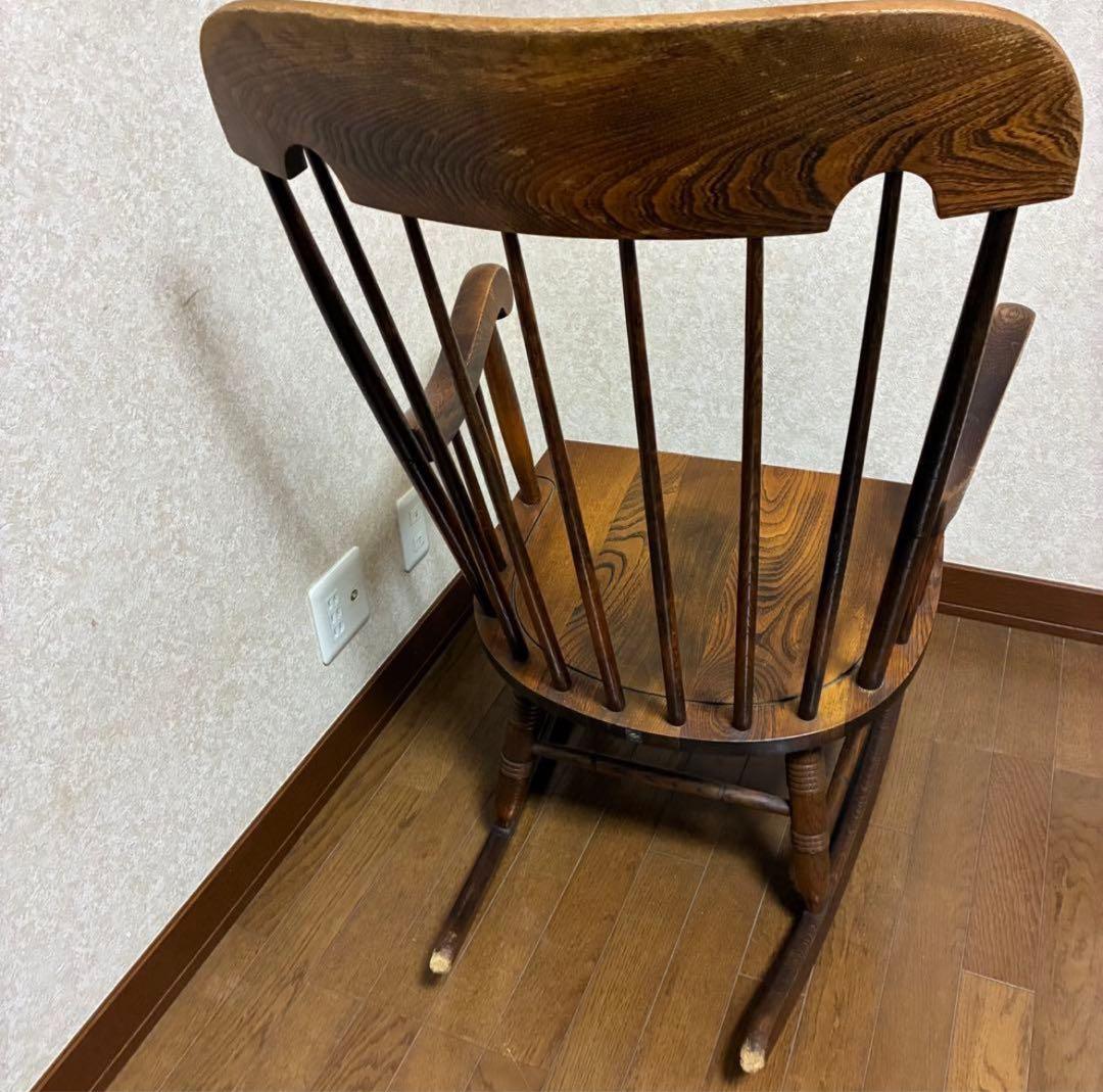 木製ロッキングチェア ブラウン