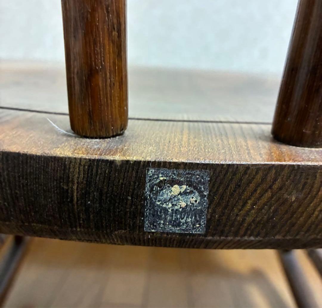 木製ロッキングチェア ブラウン