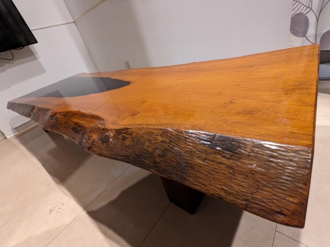 一枚板 テーブル 長さ 2m 以上 ローテーブル 昇降 デスク の天板 などに