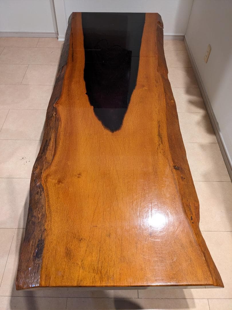 一枚板 テーブル 長さ 2m 以上 ローテーブル 昇降 デスク の天板 などに