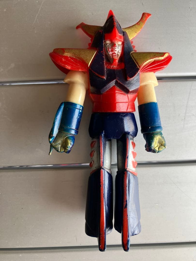 骨董品激レア 勇者ライディーン 旧バンダイ ポピー 80sビンテージ ソフビ 希少品】ポピー 勇者ライディーン ソフビ 体長約13.5cm 当時物 昭和