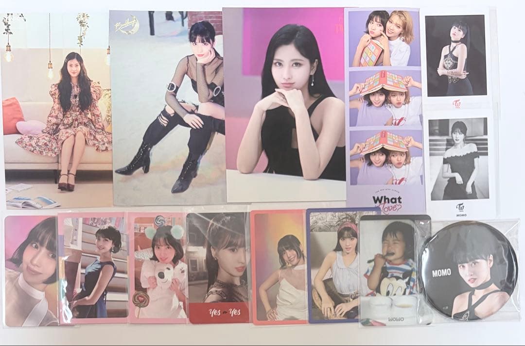 TWICE MOMO モモ 缶バッジ トレカ ラントレ セット - メルカリ