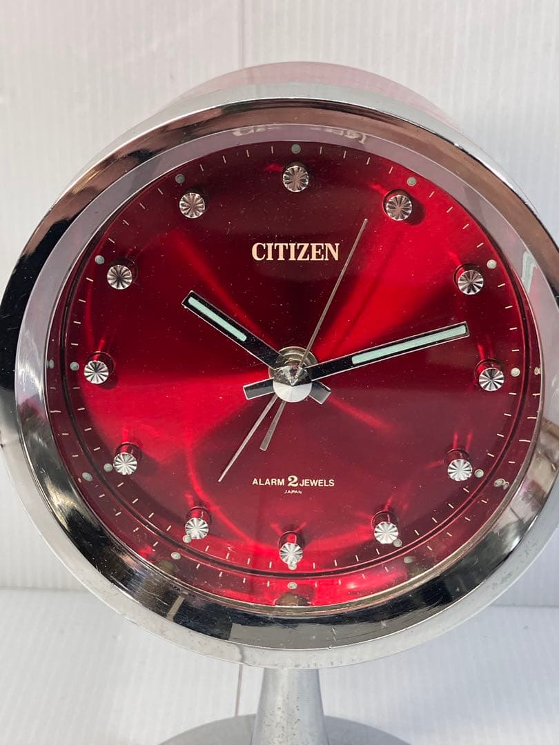 CITIZEN 手巻き式置時計 昭和レトロ スペースエイジ NO.51111 - メルカリ