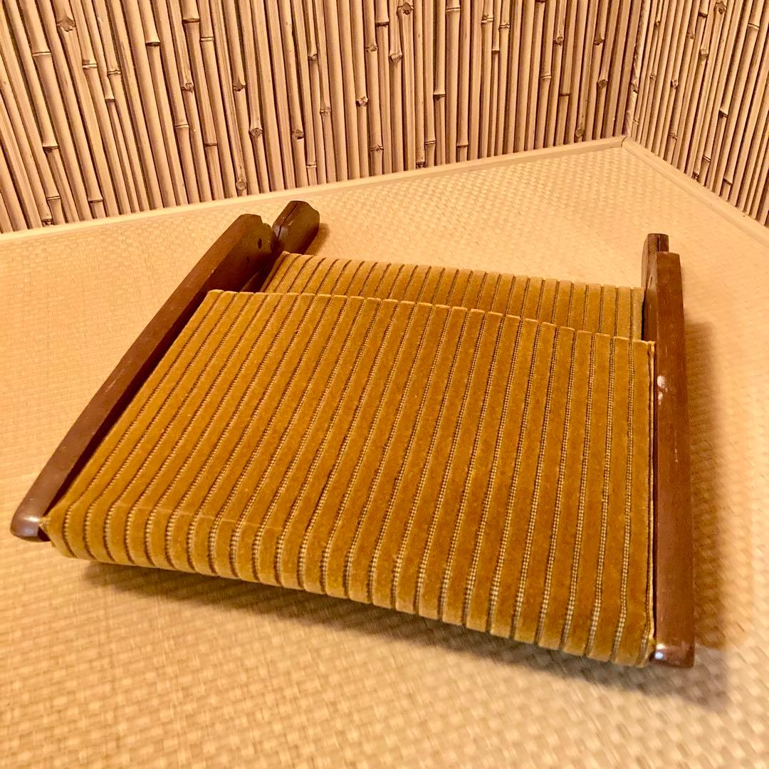 昭和レトロ 高級 和風 折りたたみ座椅子　 アンティーク 2脚セット