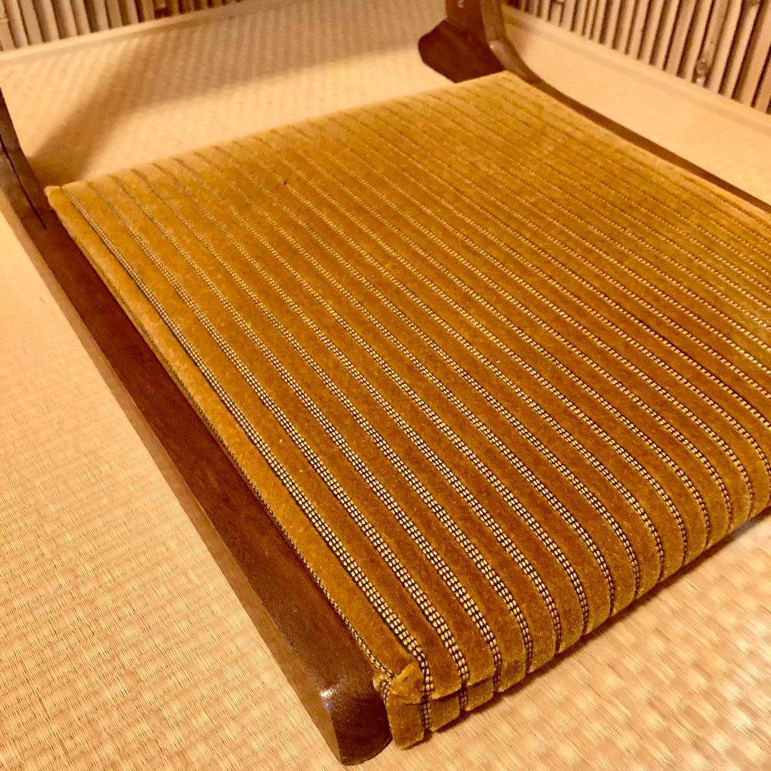 昭和レトロ 高級 和風 折りたたみ座椅子　 アンティーク 2脚セット