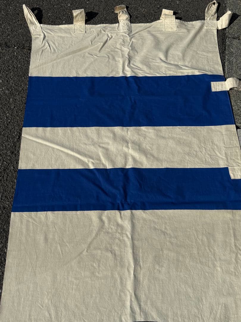 古布 木綿 武者絵 幟旗②全長7m30cm のぼり旗 リメイク素材