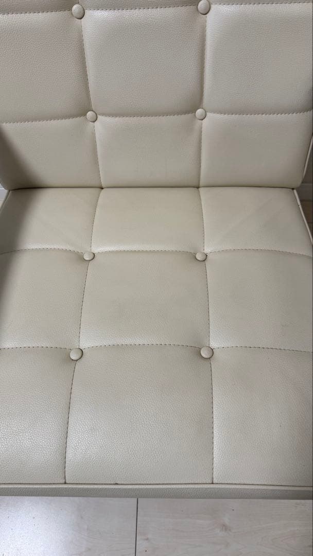 カリモク60 Kチェア 1シーター 貴重アイボリー 送料込