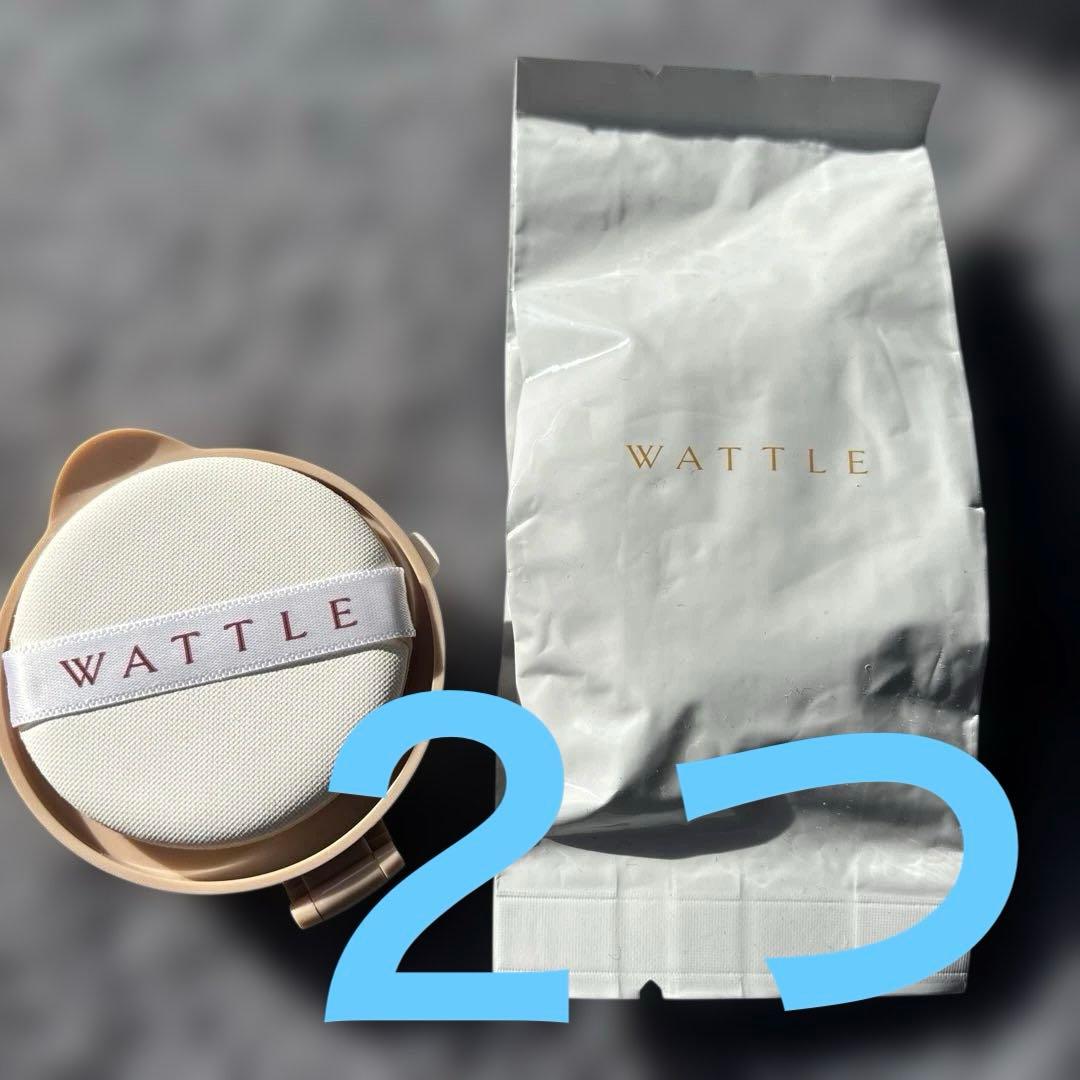 WATTLE クッションファンデーション 02 ライトベージュ 13g - メルカリ
