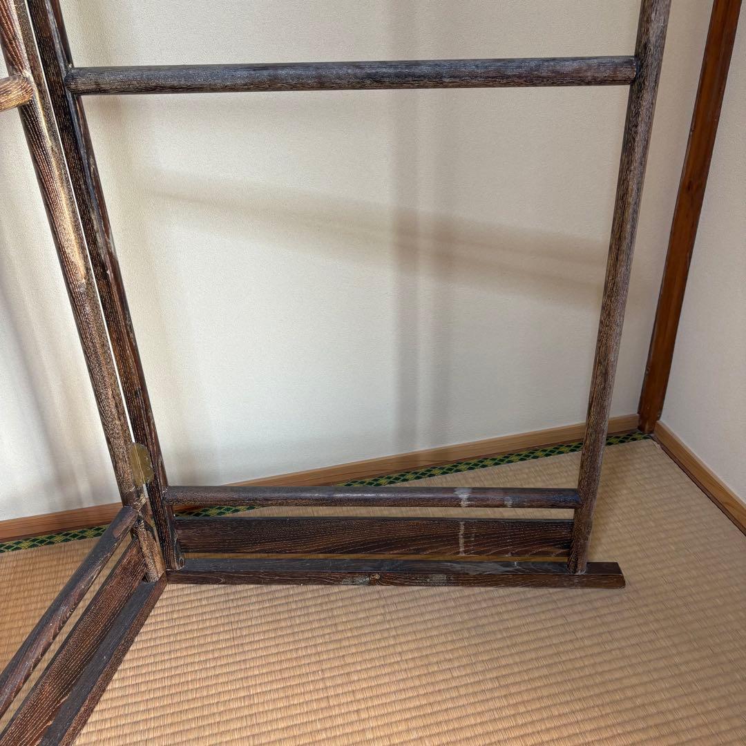 希少6　衣桁　衣紋掛け　骨董　木製　アンティーク　昭和レトロ　着物　日本