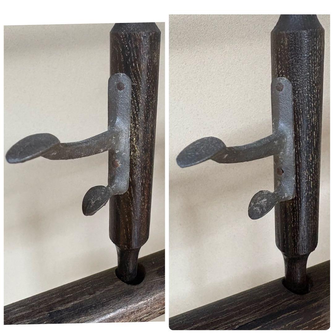 希少6　衣桁　衣紋掛け　骨董　木製　アンティーク　昭和レトロ　着物　日本