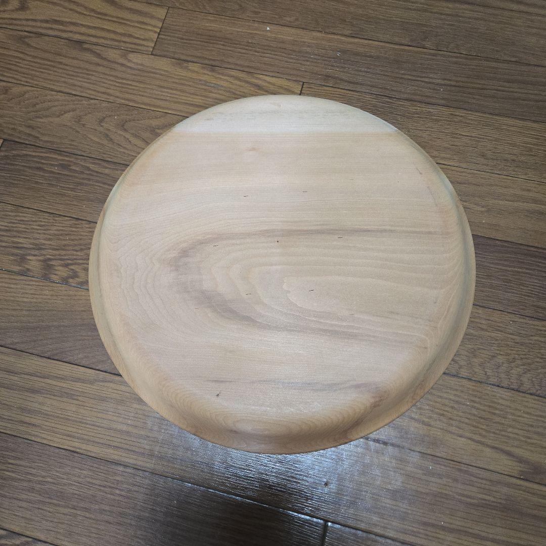 木製 鎌倉彫用 桂木地 古鏡盆 特大 格安