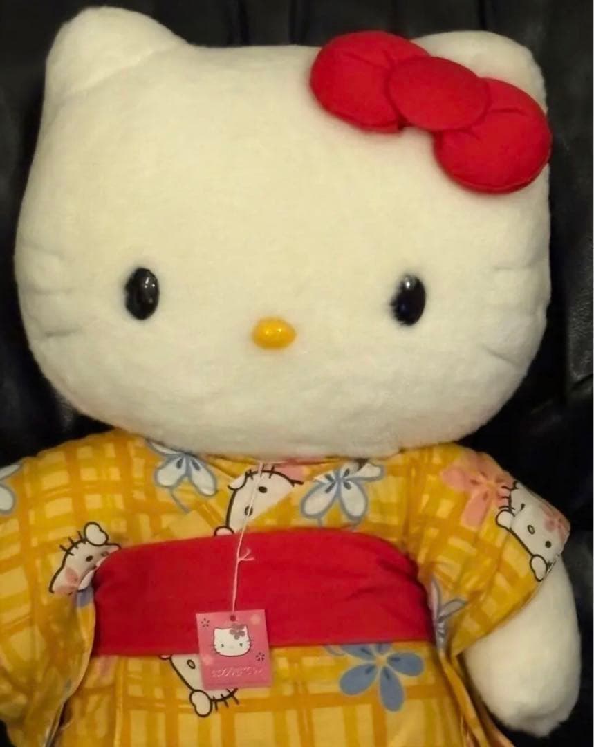 Sanrio キティ　着物　浴衣　2000年　ぬいぐるみ　新品タグ付き 特大