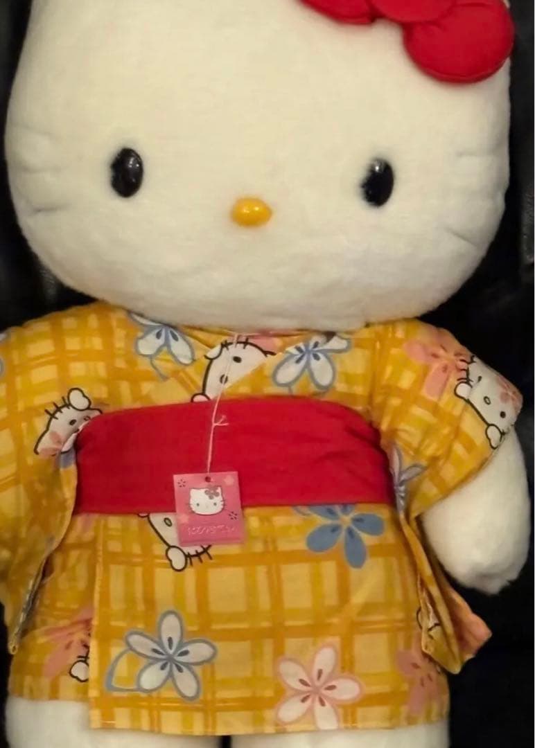 Sanrio キティ　着物　浴衣　2000年　ぬいぐるみ　新品タグ付き 特大