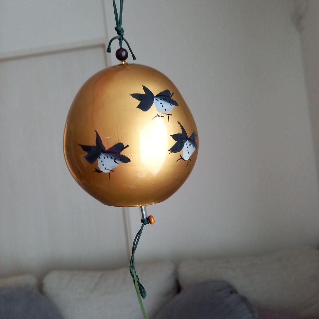 江戸風鈴　六匹黒金魚