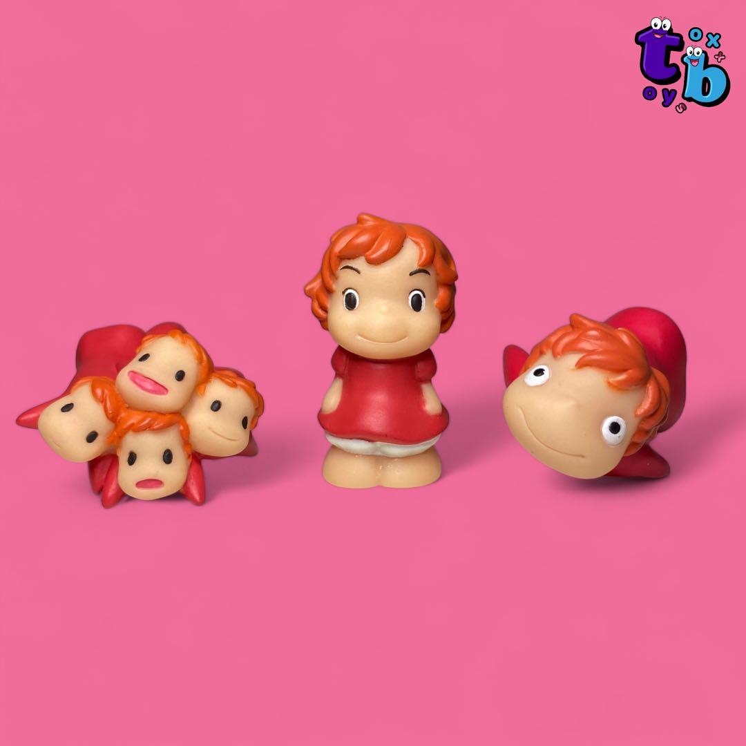 ジブリ 崖の上のポニョ【女の子ポニョ/金魚ポニョ/妹達】指人形No.1217