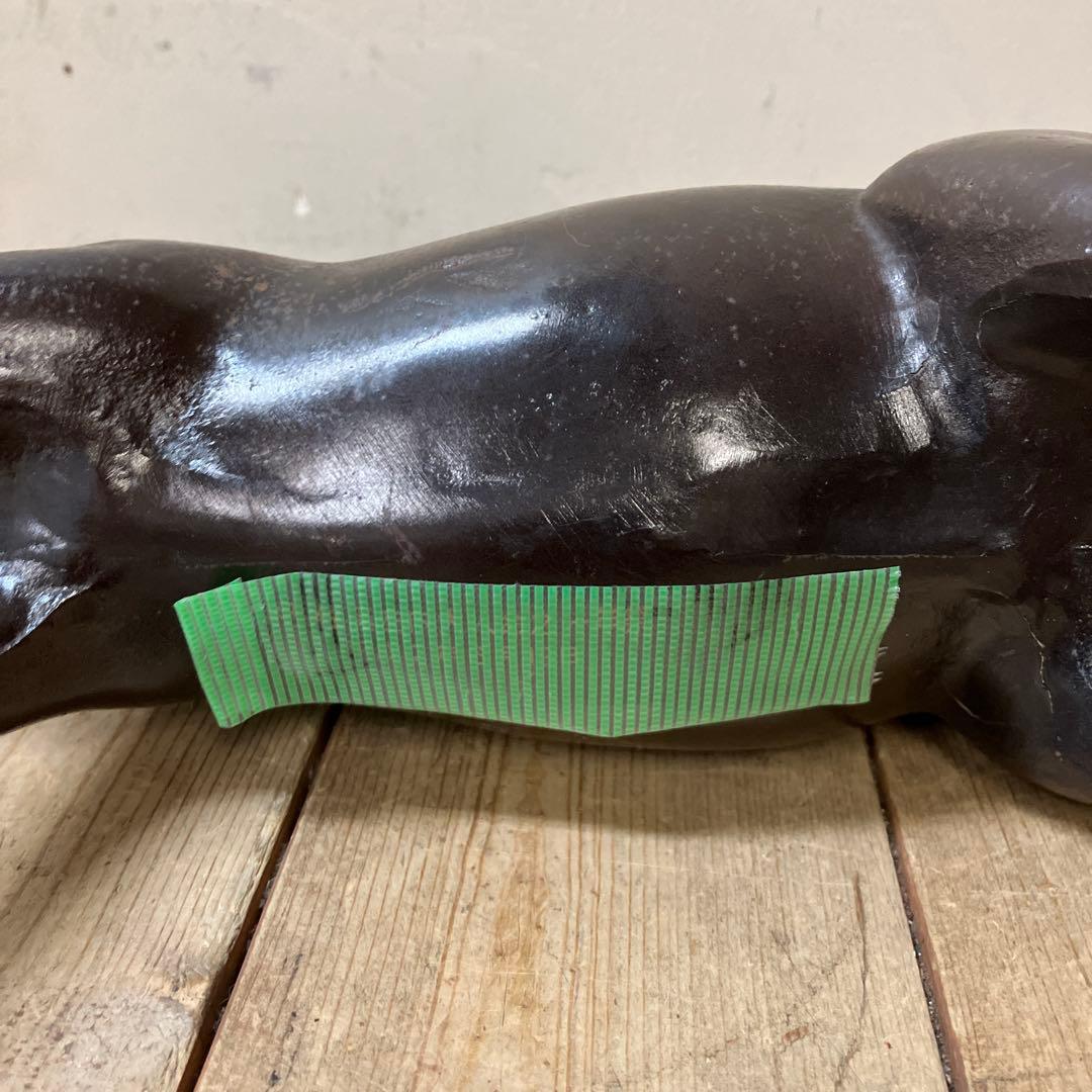 E-4 馬 置物 鉄製 鉄器 ブロンズ像 アンティーク ヴィンテージ 骨董 縁起