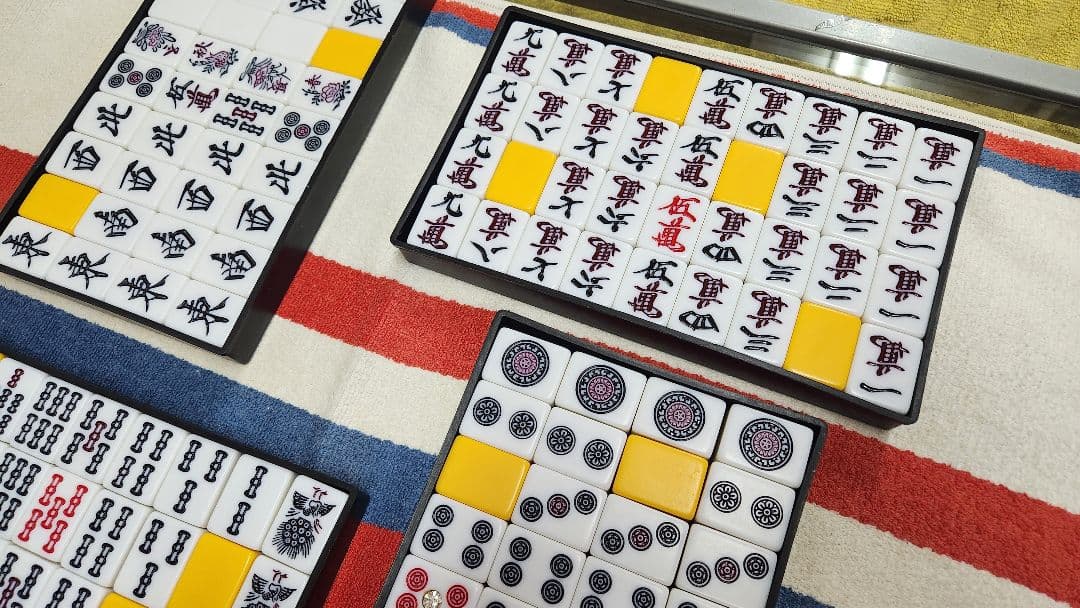 特大 麻雀牌一式 Lサイズ マージャンパイ 麻雀一式 まーじゃんぱい Ｌサイズ