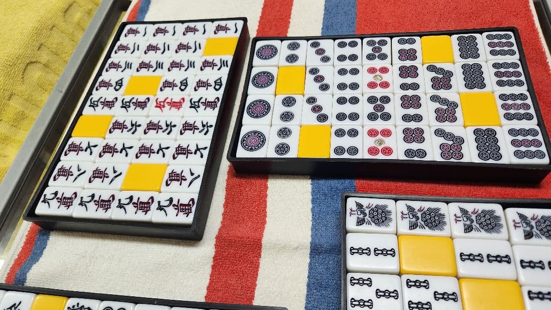 特大 麻雀牌一式 Lサイズ マージャンパイ 麻雀一式 まーじゃんぱい Ｌサイズ