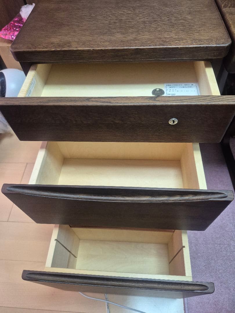 Karimoku 学習机のワゴンのみ モカブラウン色