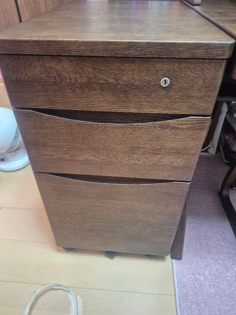 Karimoku 学習机のワゴンのみ モカブラウン色