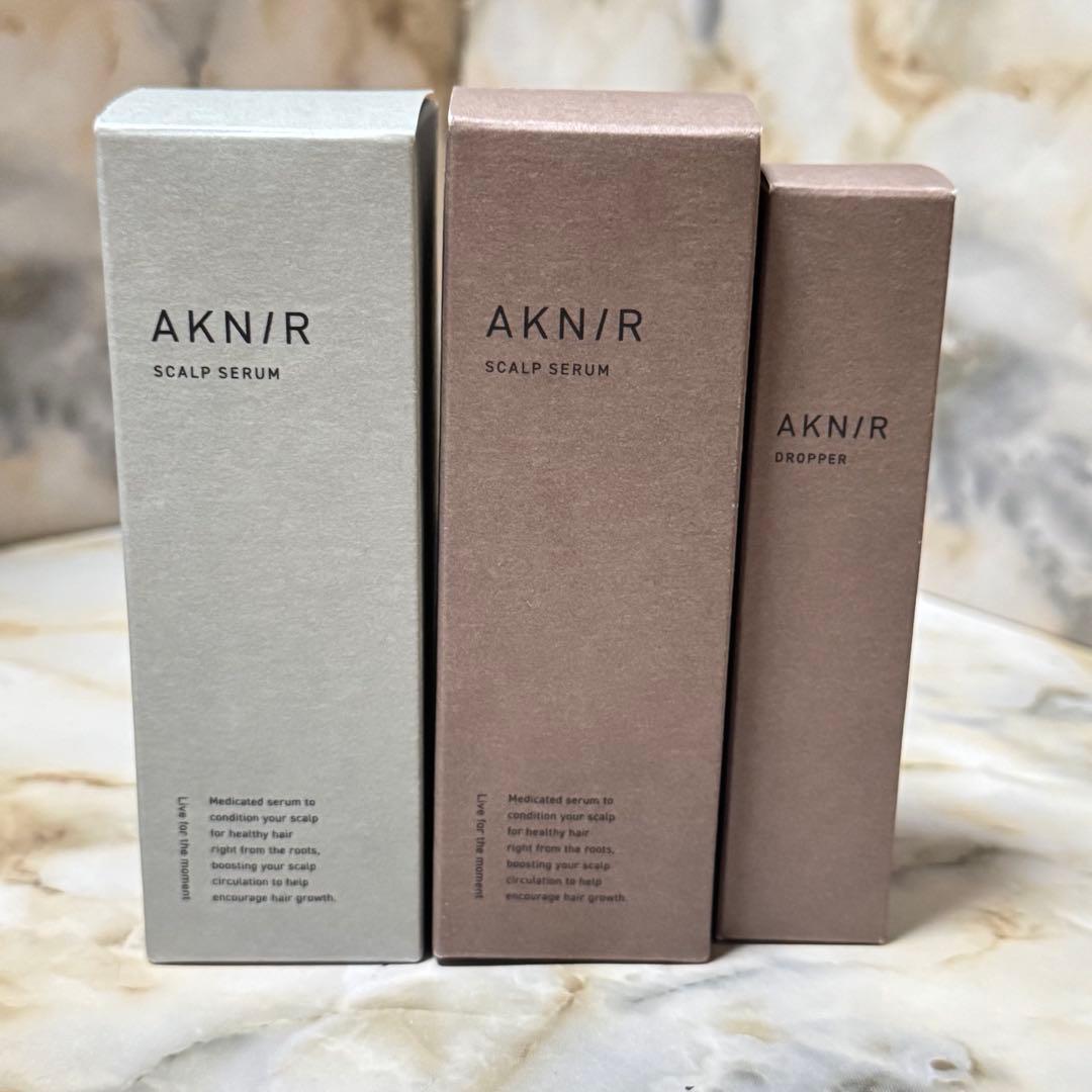 新品☆AKNIR 薬用ヘアスカルプセラム 詰替用 2種セット ローズ ジャスミン