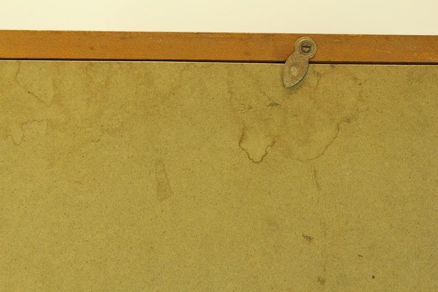 油絵調 レリーフ工藝画 赤富士 良額 室内調度 壁飾り(ZE435)