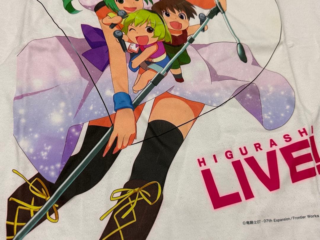 限定100枚 ひぐらしのなく頃に ライブ アニメTシャツ 美少女 ホラー