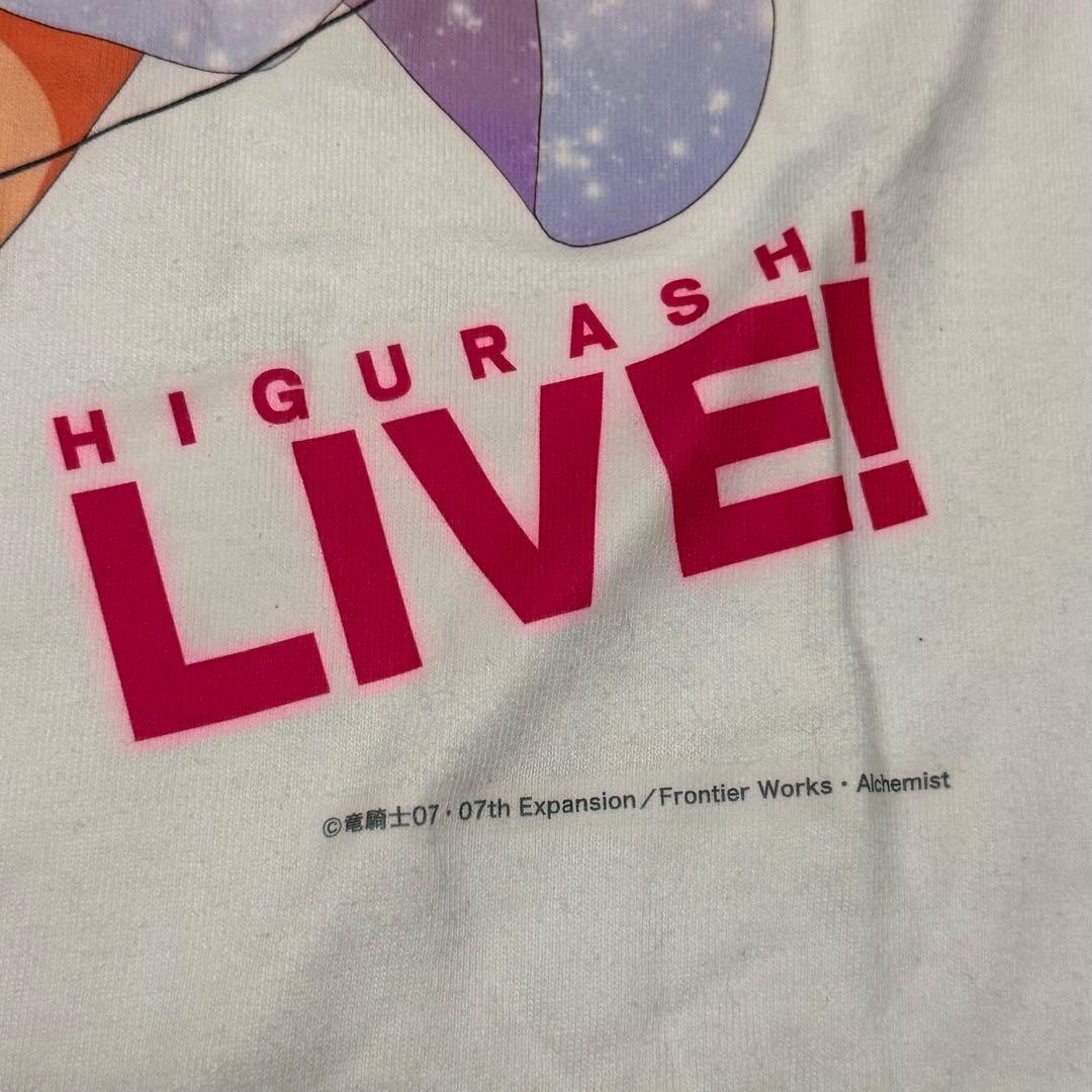 限定100枚 ひぐらしのなく頃に ライブ アニメTシャツ 美少女 ホラー