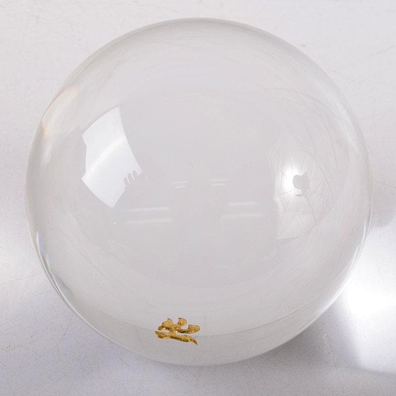 風水　縁起物　寶玉　水晶玉　摩訶止観　仕覆付　共箱　C　8193