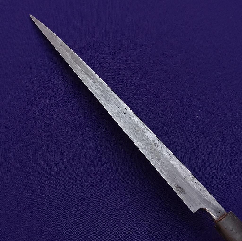 刺身包丁 有次 刃長約258㎜ 片刃 和包丁 柳刃包丁 正夫 庖丁 《0235》