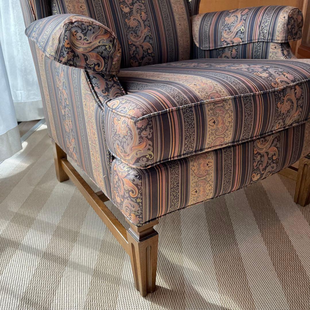 た64【美品】カリモク domani 1人掛けソファ アームチェア ドマーニ