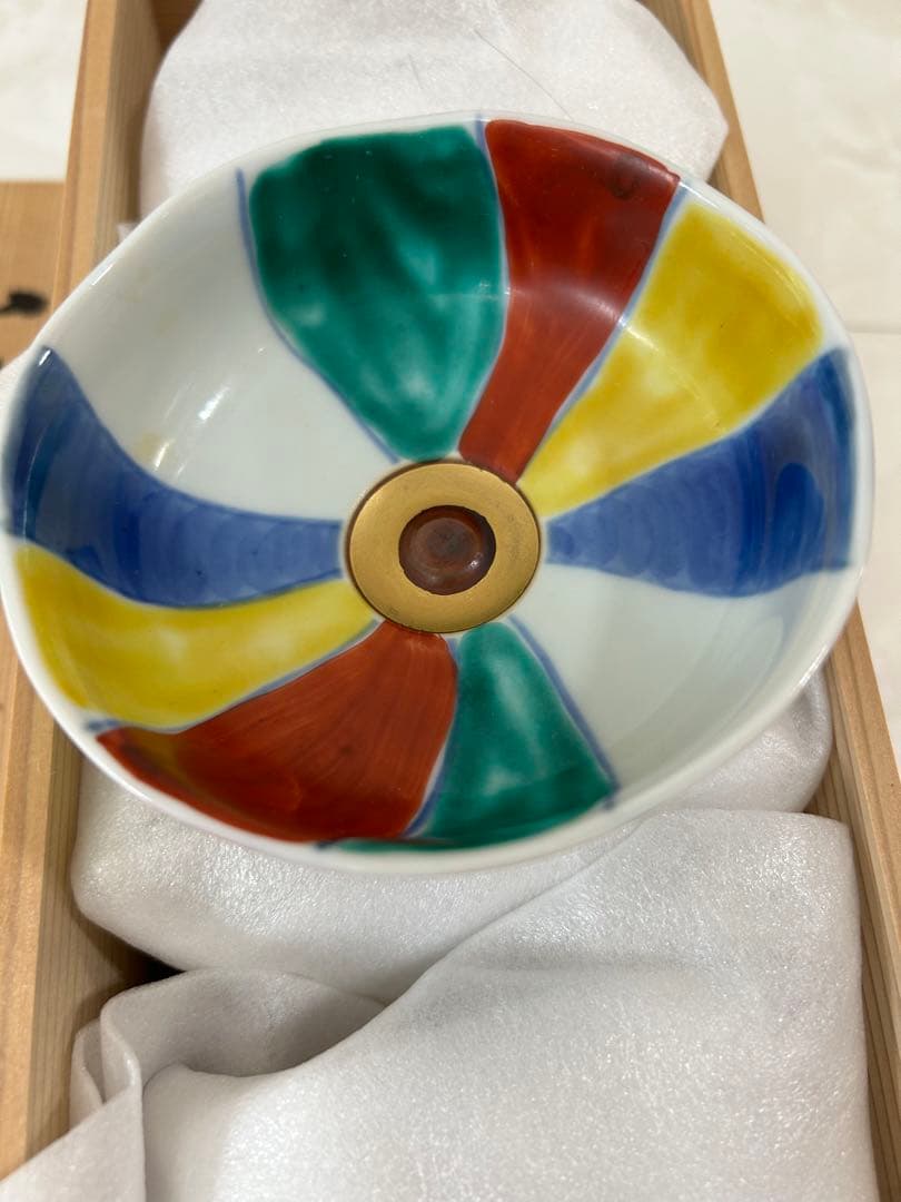 九谷焼　上出長右衛門　紙風船　3.5号小鉢揃　小鉢　盛鉢　深鉢