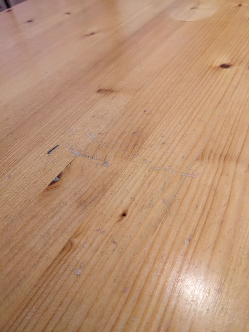 カントリー風天然木丸テ−ブル