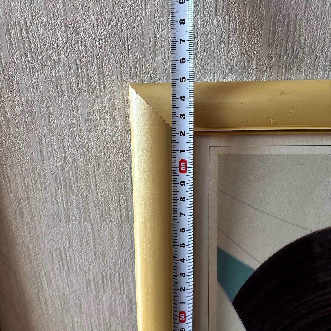 鶴田一郎LILY、額64.5×47.5cm