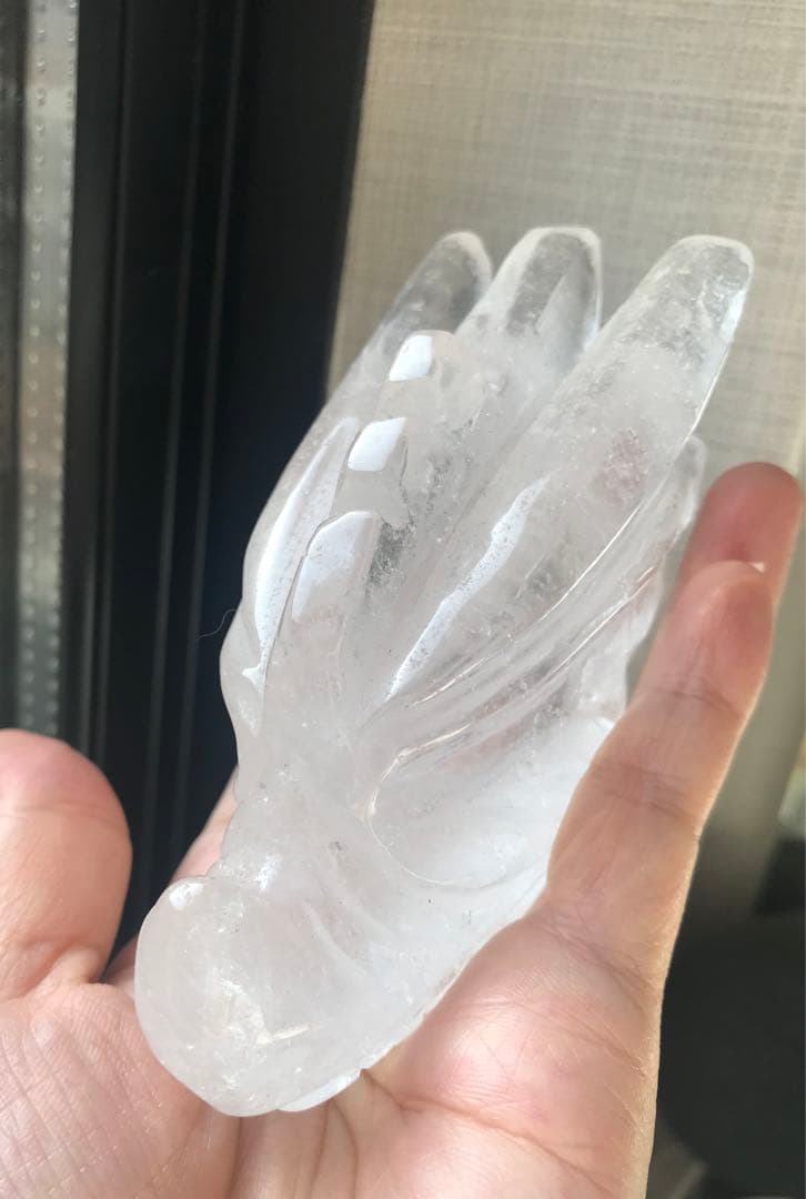 ☘️クリアクォーツ 龍の頭の形　パワーストーン 天然石