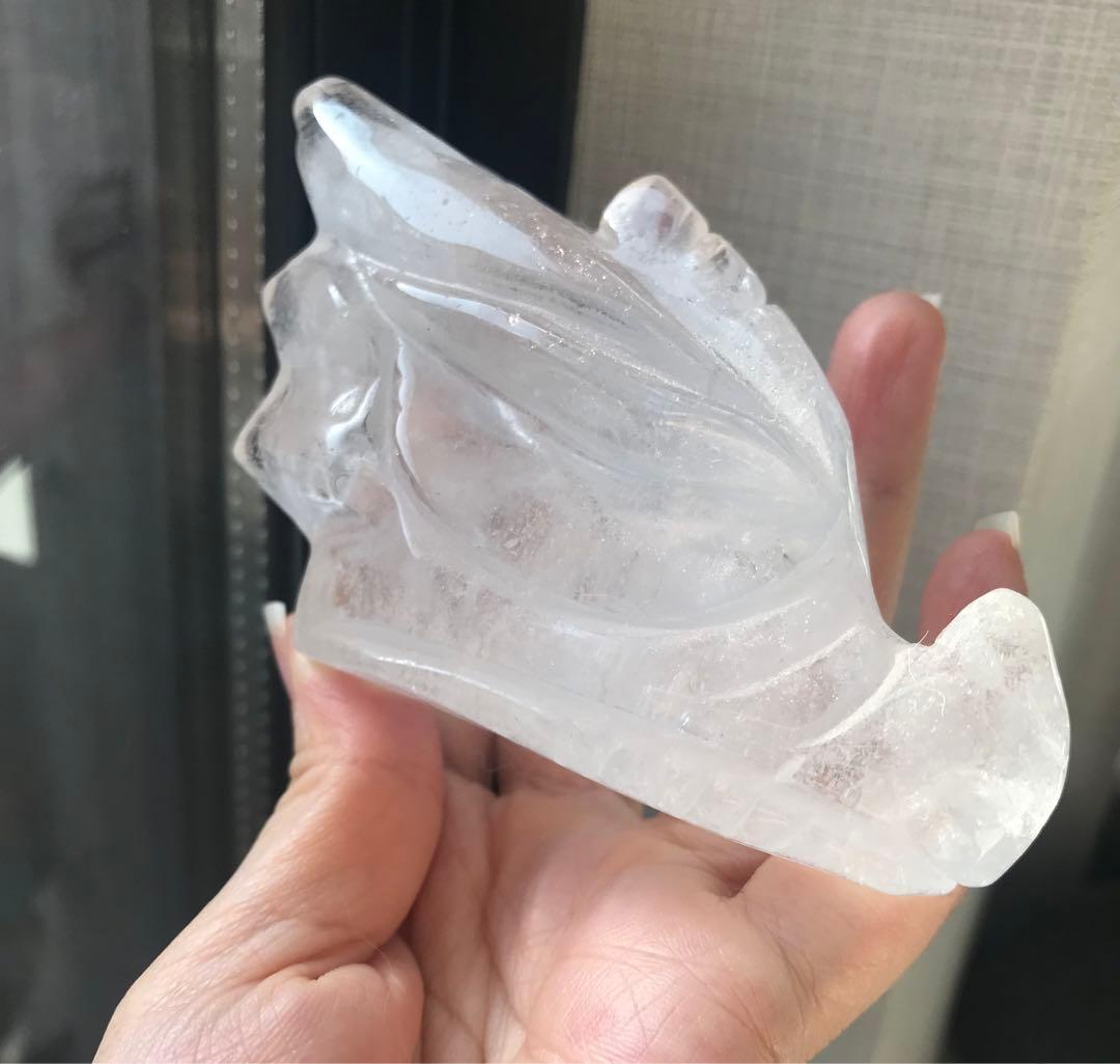 ☘️クリアクォーツ 龍の頭の形　パワーストーン 天然石