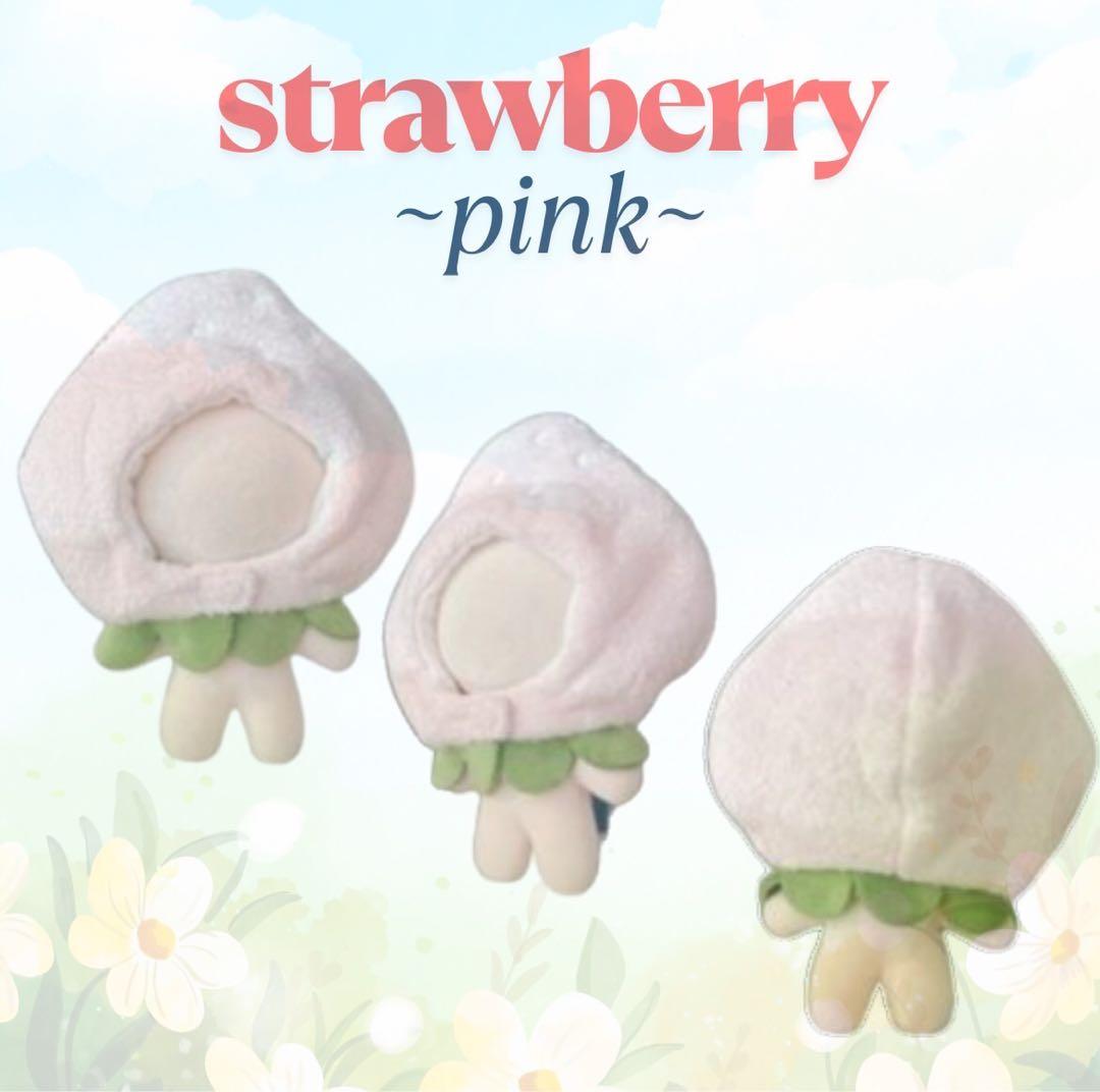 ぬい服 10cm ちびぐるみ いちご 赤 ピンク ちびぬい ぬい活 推し活