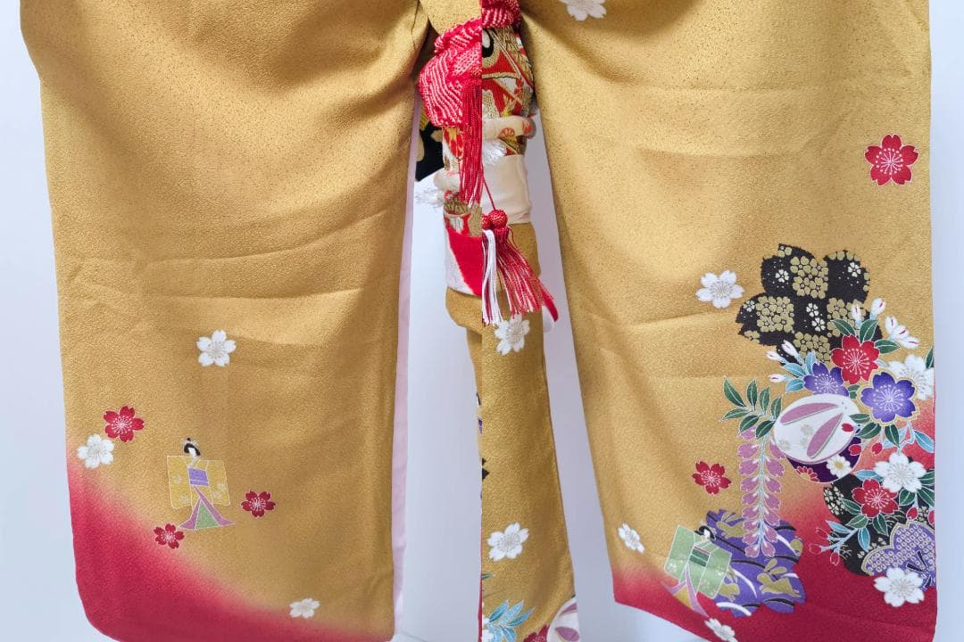 七五三　7歳　正絹　着物　セット　女の子 *c33