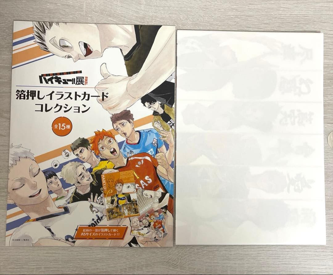 ハイキュー!! ハイキュー展 箔押しイラストカードコレクション