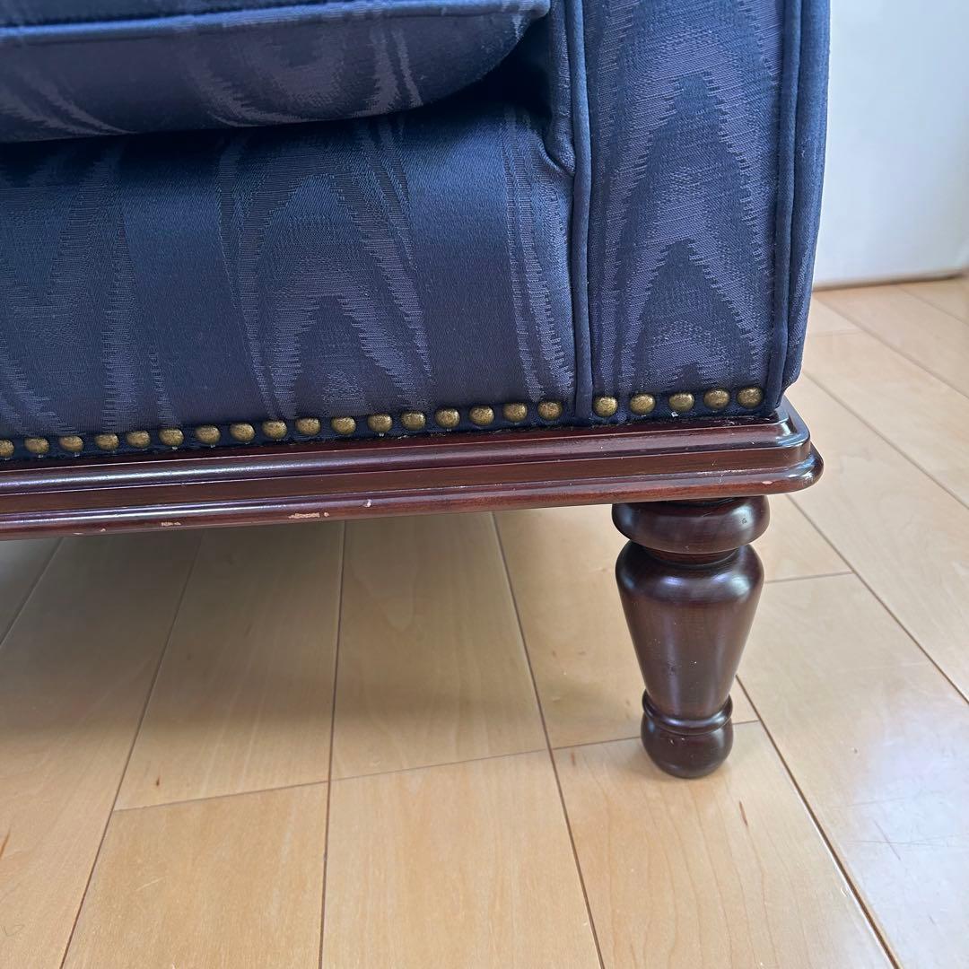 マルニ　KENT-COURT ケントコート　1人ソファ ネイビー　シェルソファー