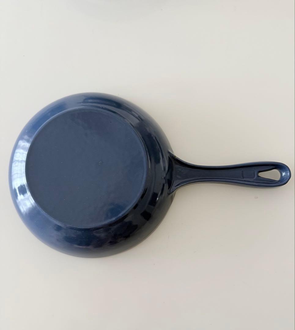 【新品】ル・クルーゼ鍋＆フライパン2点セット　レア廃盤品ブルー