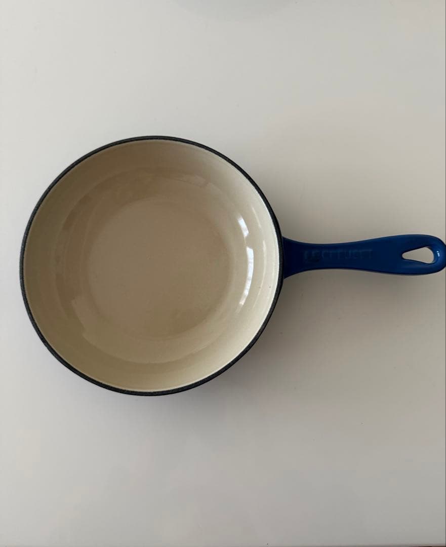 【新品】ル・クルーゼ鍋＆フライパン2点セット　レア廃盤品ブルー