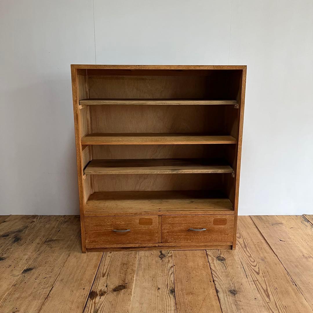 アンティーク オープンラック チェスト 棚 本棚 食器棚 レトロ