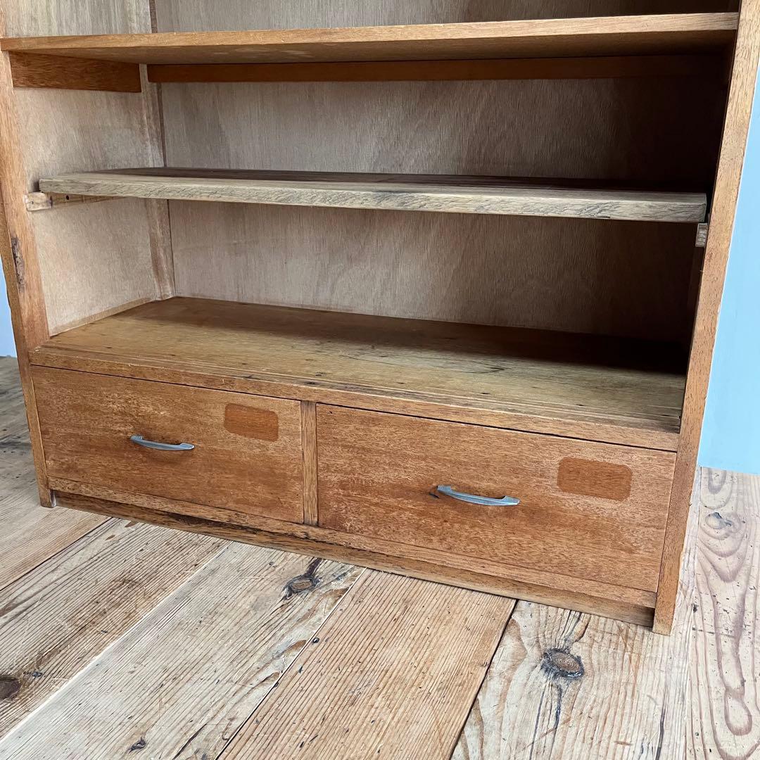 アンティーク オープンラック チェスト 棚 本棚 食器棚 レトロ