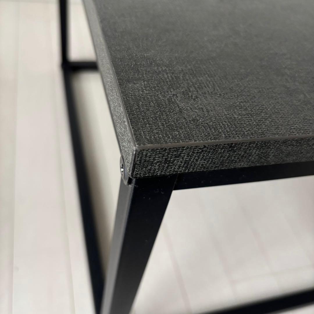 ロウヤ LOWYA ネストテーブル2個セット Comanos ダークグレー