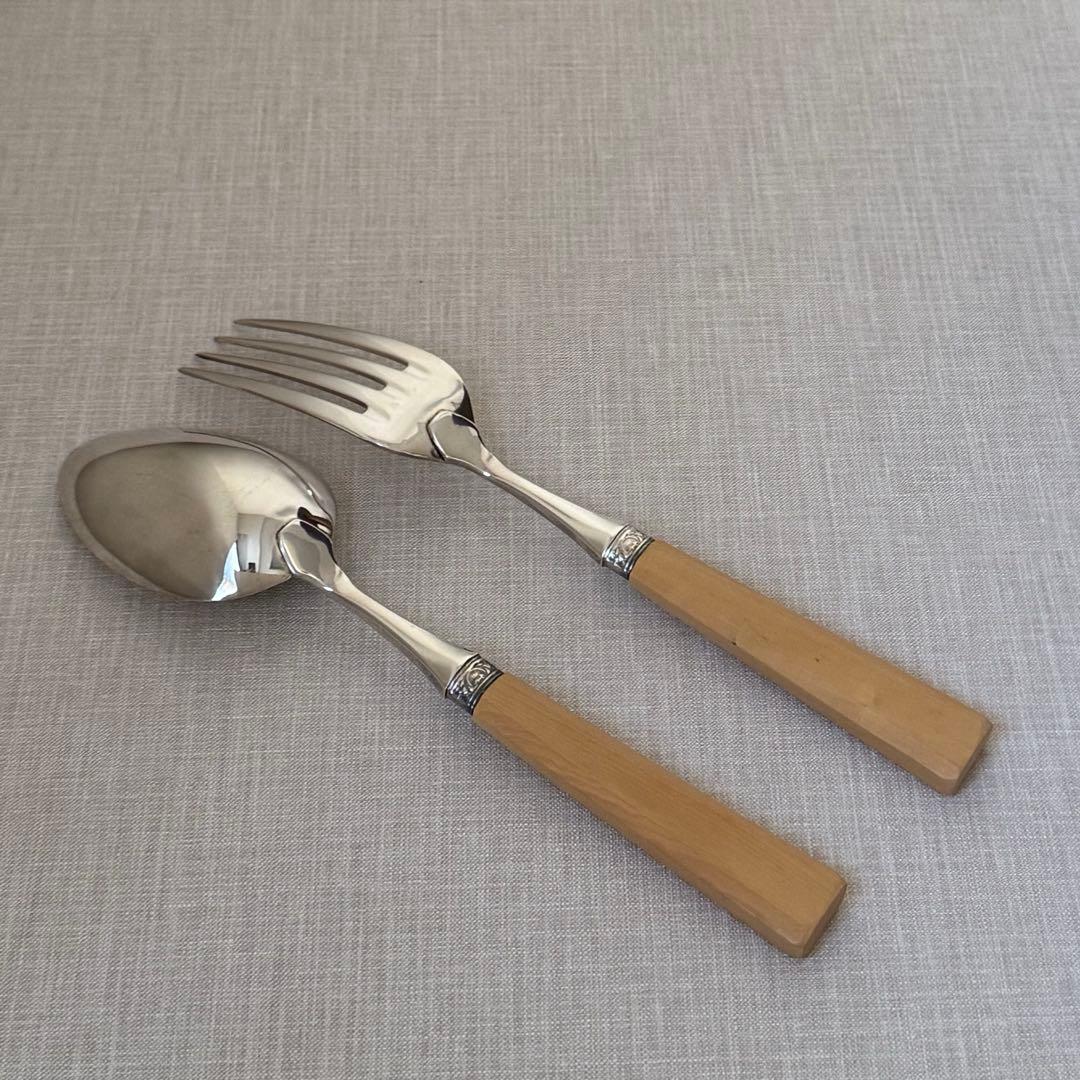 【定価10万超】フランス製 シエクル サーバーセット ツゲ シルバープレート