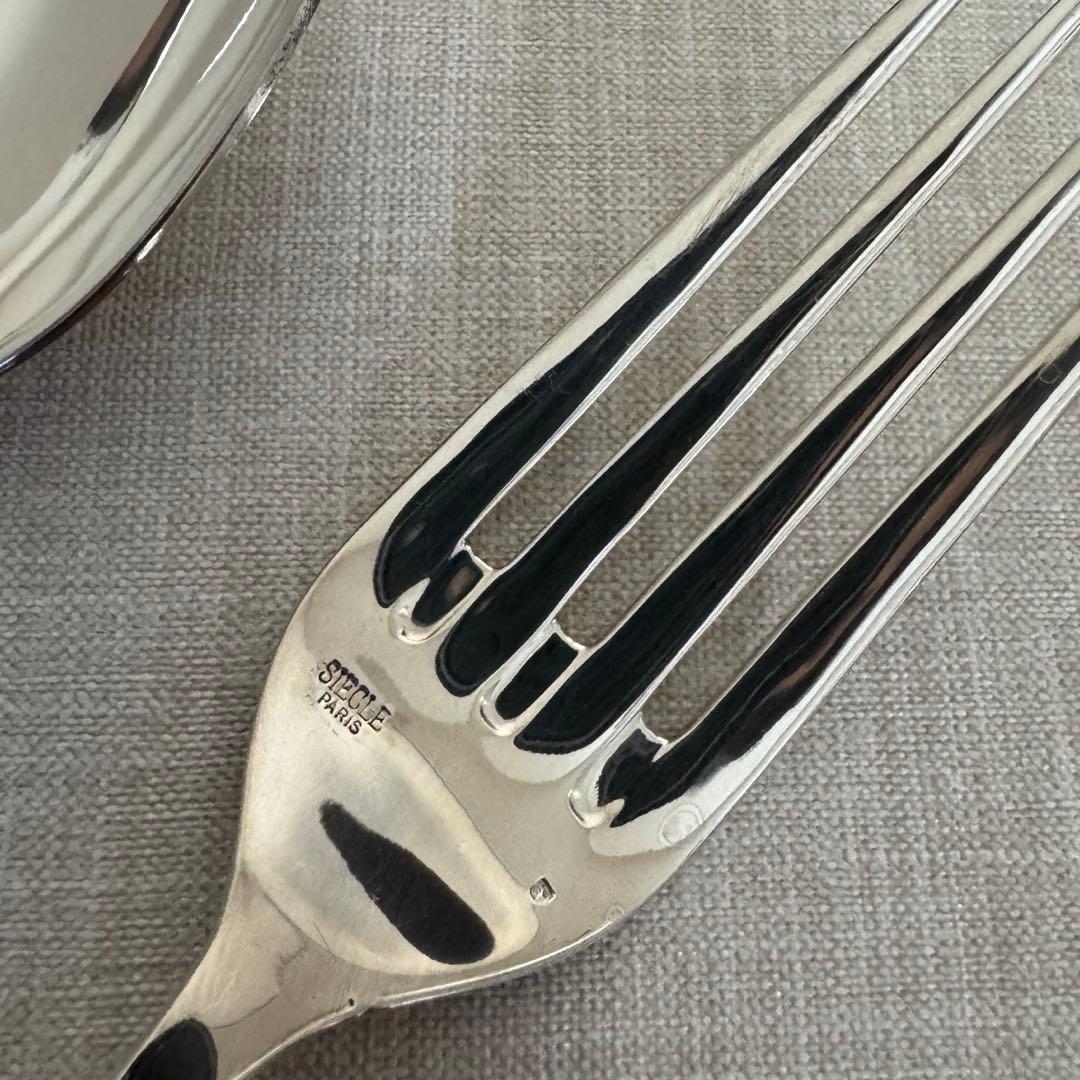 【定価10万超】フランス製 シエクル サーバーセット ツゲ シルバープレート