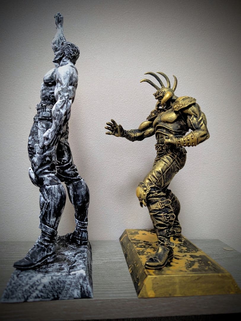 j様専用ページ 受注リペイント 北斗の拳 ラオウ 墨&黄金セット - メルカリ